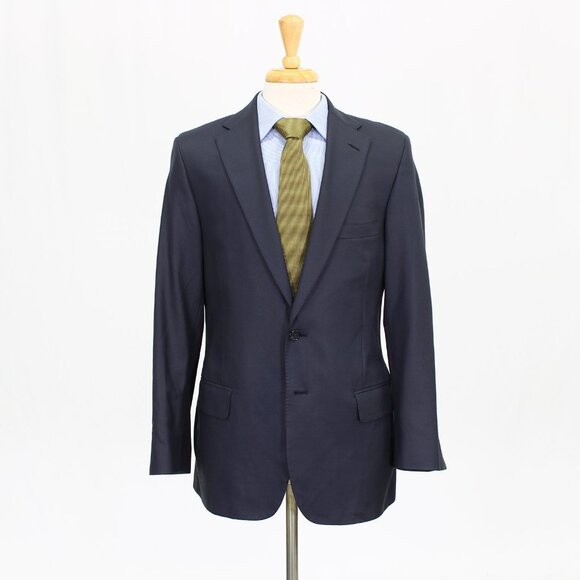 Tom James 40R Gray Solid 2-Button Sport Coat Blazer Jacket B752